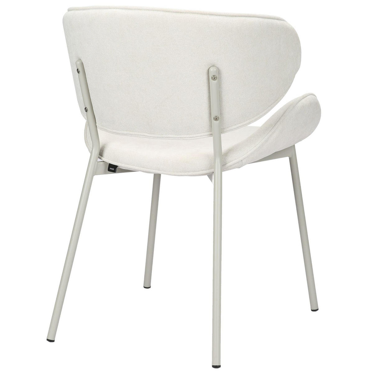 POLSTERSTUHL Pretically Creme - Beige/Creme, Textil/Metall (53/80/59cm) - Selsey