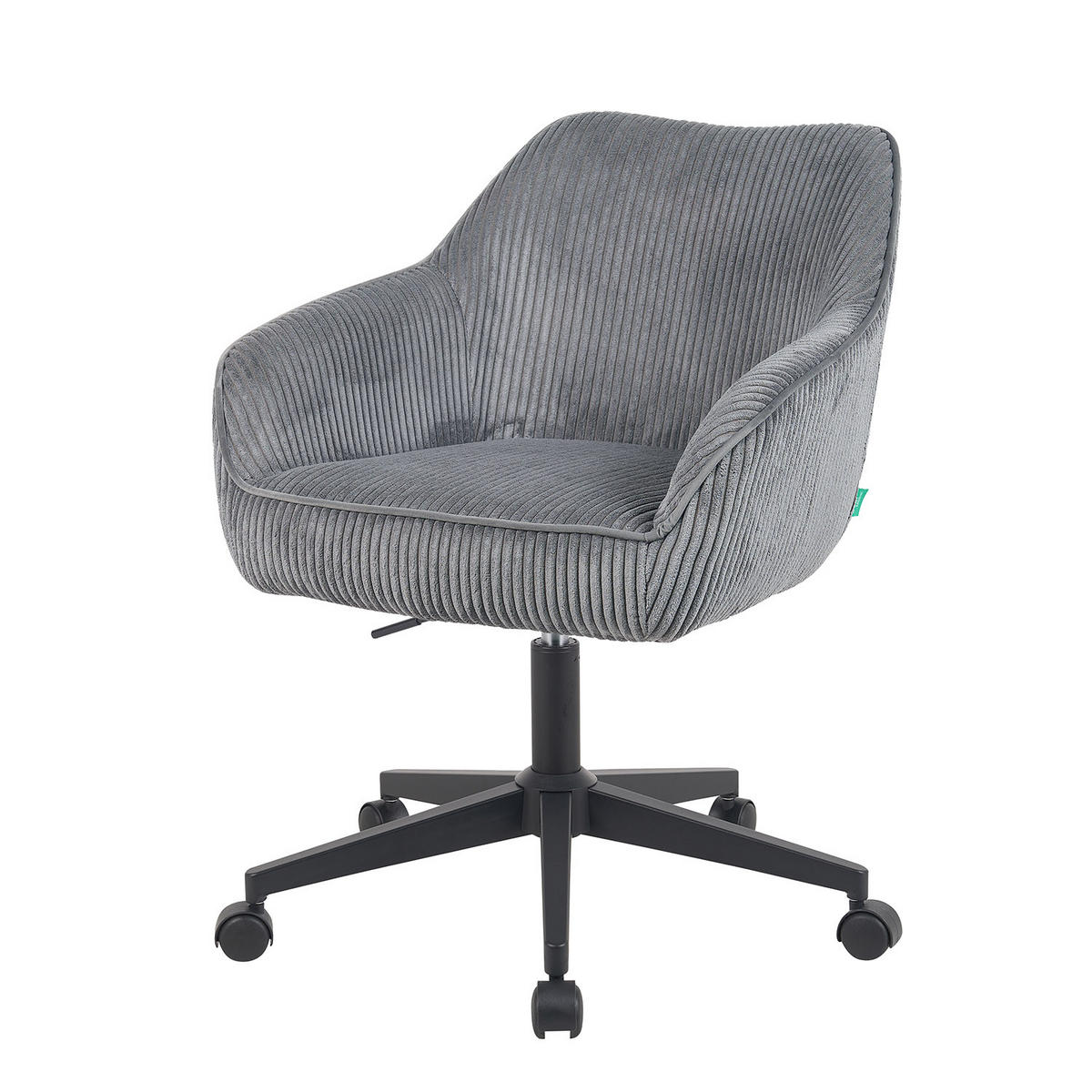 BÜROSTUHL Mika-Elio 2er-Set - Schwarz/Grau, Textil/Metall (60/79/61cm) - DUBI Möbel