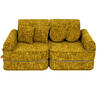 KINDERSOFA, Pocket Plus, Tangle, Goldsenf - Honig, Textil (120/25/60cm) - MeowBaby