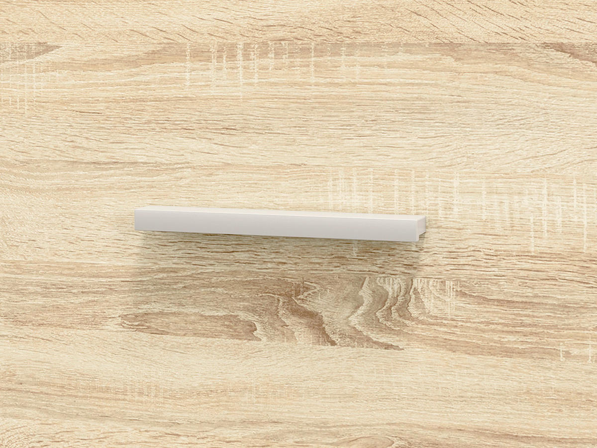 KLEIDERSCHRANK Avo Sonoma Eiche, Absetzung austauschbar 80 / 50 / 200cm - Braun/Sonoma Eiche, Holz/Holzwerkstoff (80/200/50cm) - Feldmann-Wohnen
