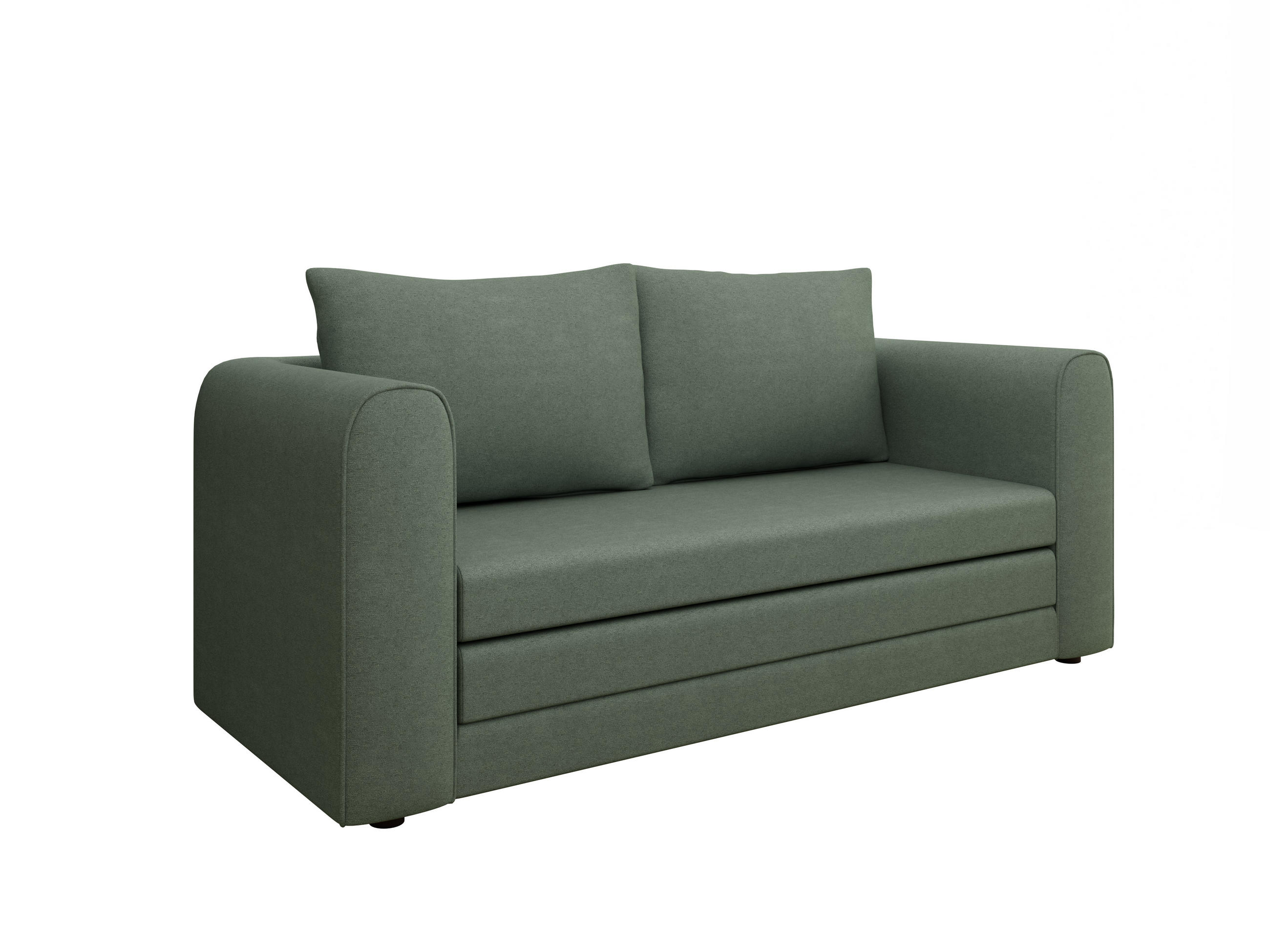 SCHLAFSOFA Arelis Schlafsofa mit Bettfunktion, grün - Grün, Holz (160/78/69cm) - Panda Möbel