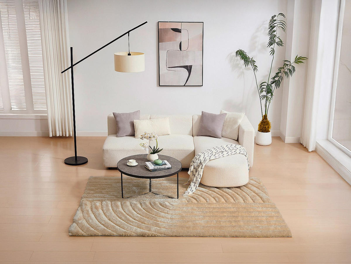 WOHNZIMMERTEPPICH - 290 cm x 200 cm - stoff - beige Merisa - Beige, Textil (290/200cm) - Vente-Unique