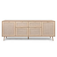 SIDEBOARD Tivat aus Holz Länge 180 cm industriell - Braun, Holzwerkstoff (180/71/40cm) - Concept Usine