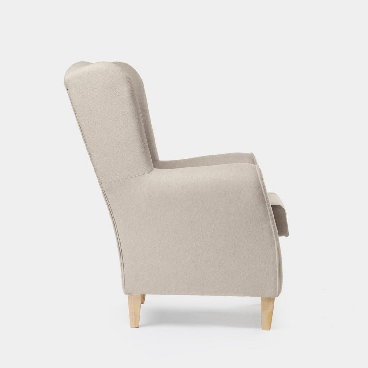 EINZELSESSEL Isabela Beige 75 cm x 103 cm - Beige, Textil (75/103/84cm)