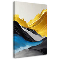KUNSTDRUCK Gelb 80/120 cm - Gelb, Textil (80/120cm) - KUNSTLOFT