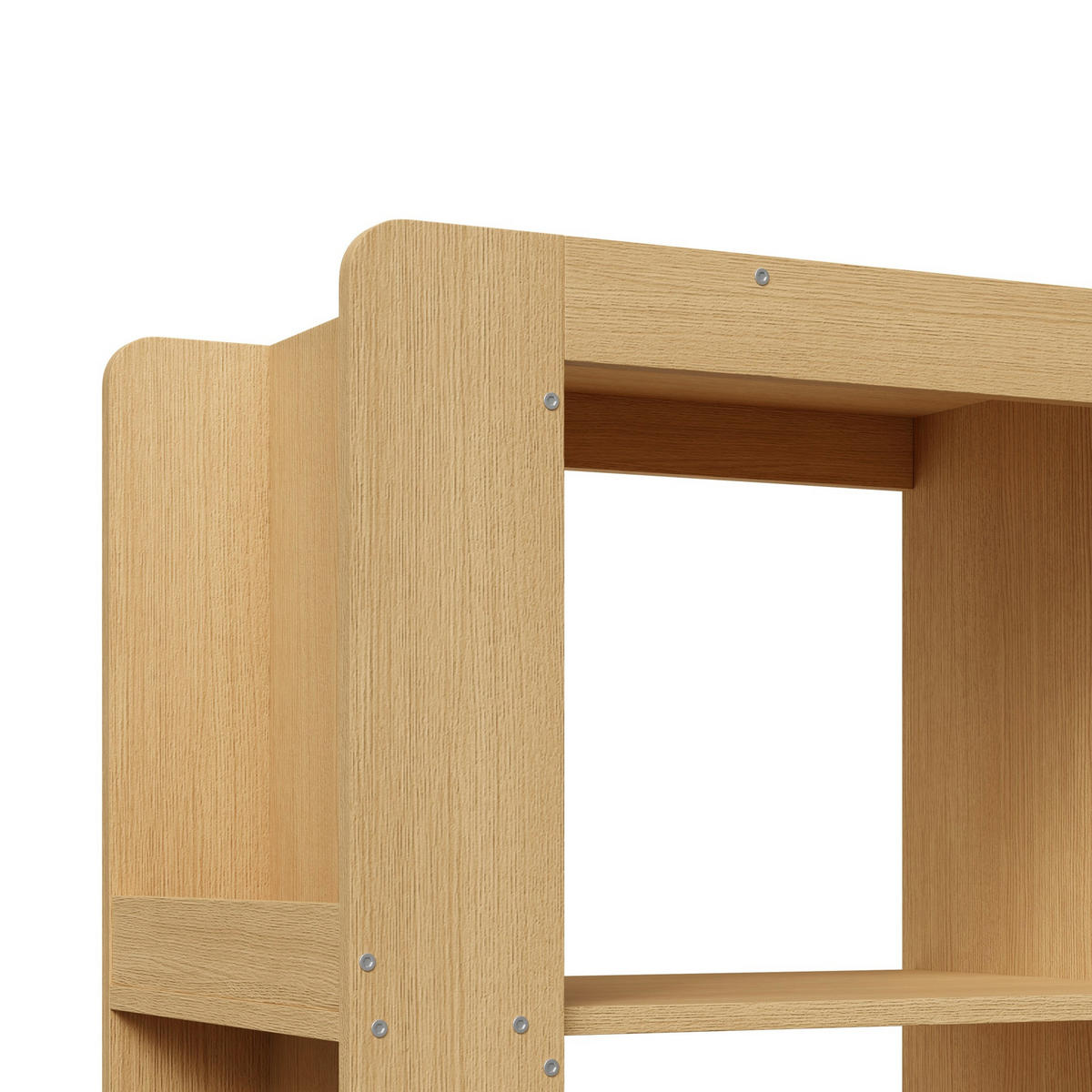HIGHBOARD 60/40/200 cm in Eiche mit 3 offenen Fächern und 3 Schubladen - Eichefarben, Holzwerkstoff (60/200/40cm) - Flora Grace