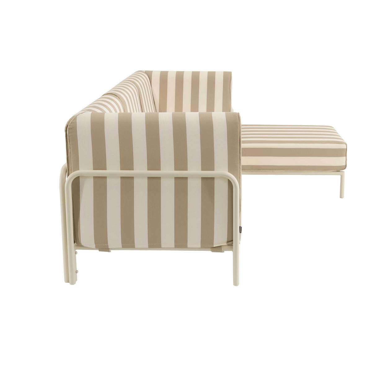 GARTENSOFA mit 4 Sitzplätzen, Beige - Beige, Textil - Oviala