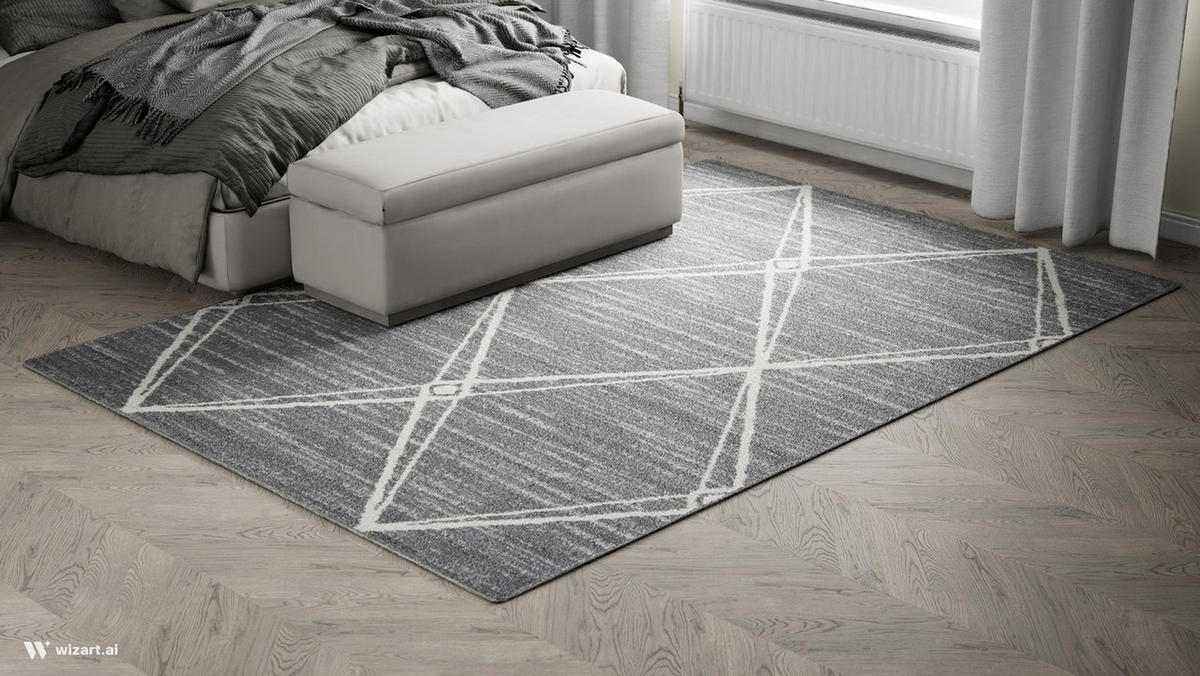 HEATSET-TEPPICH Firenze Dunkelgrau/Creme 200x290 cm - Multicolor, Textil (200/290cm) - Vercai Rugs