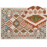 TEPPICH geflochten Ermenek 230/160 cm - Multicolor, Textil (160/230cm) - Beliani