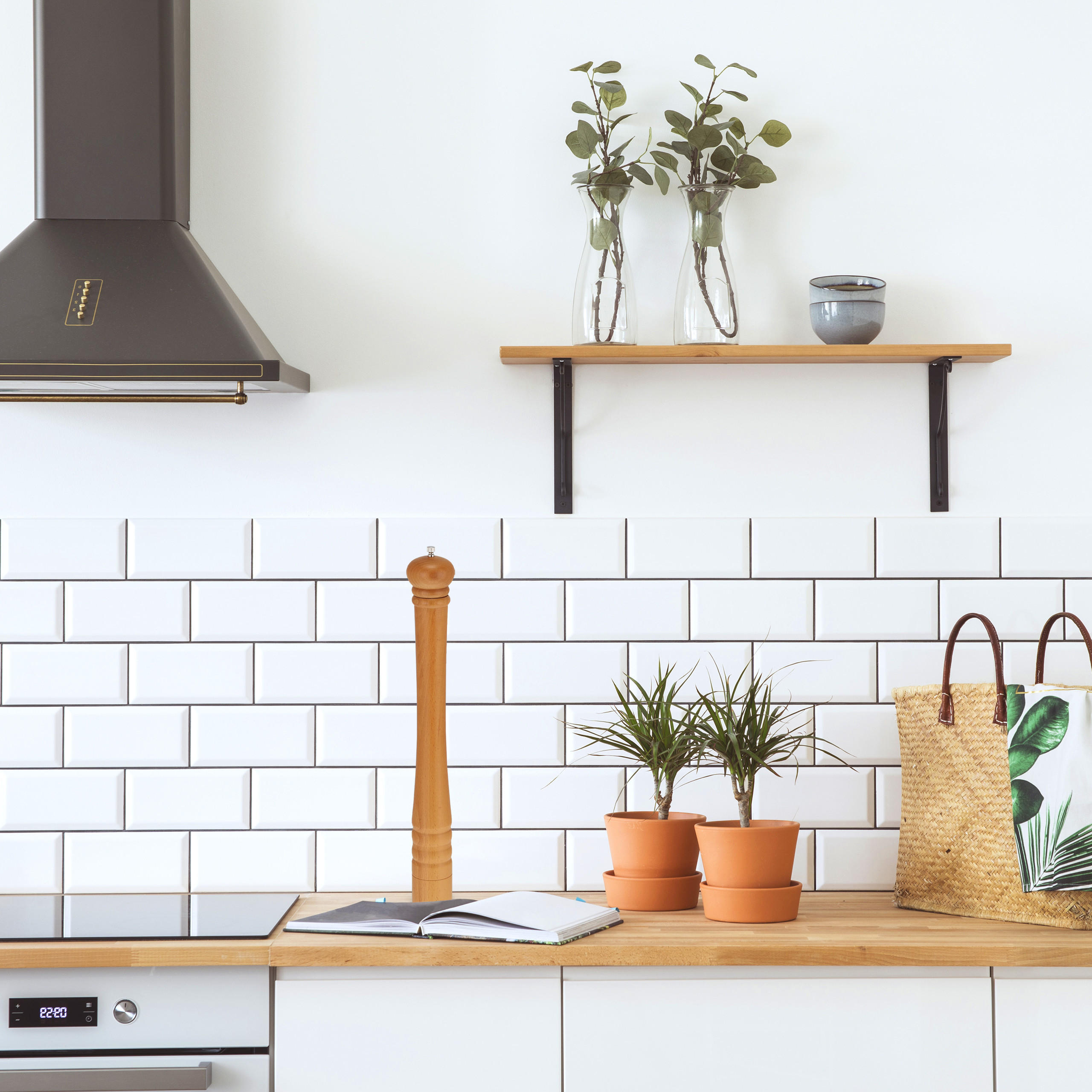 GEWÜRZMÜHLE - Hellbraun, Holz/Keramik (6/51.5/6cm) - Relaxdays