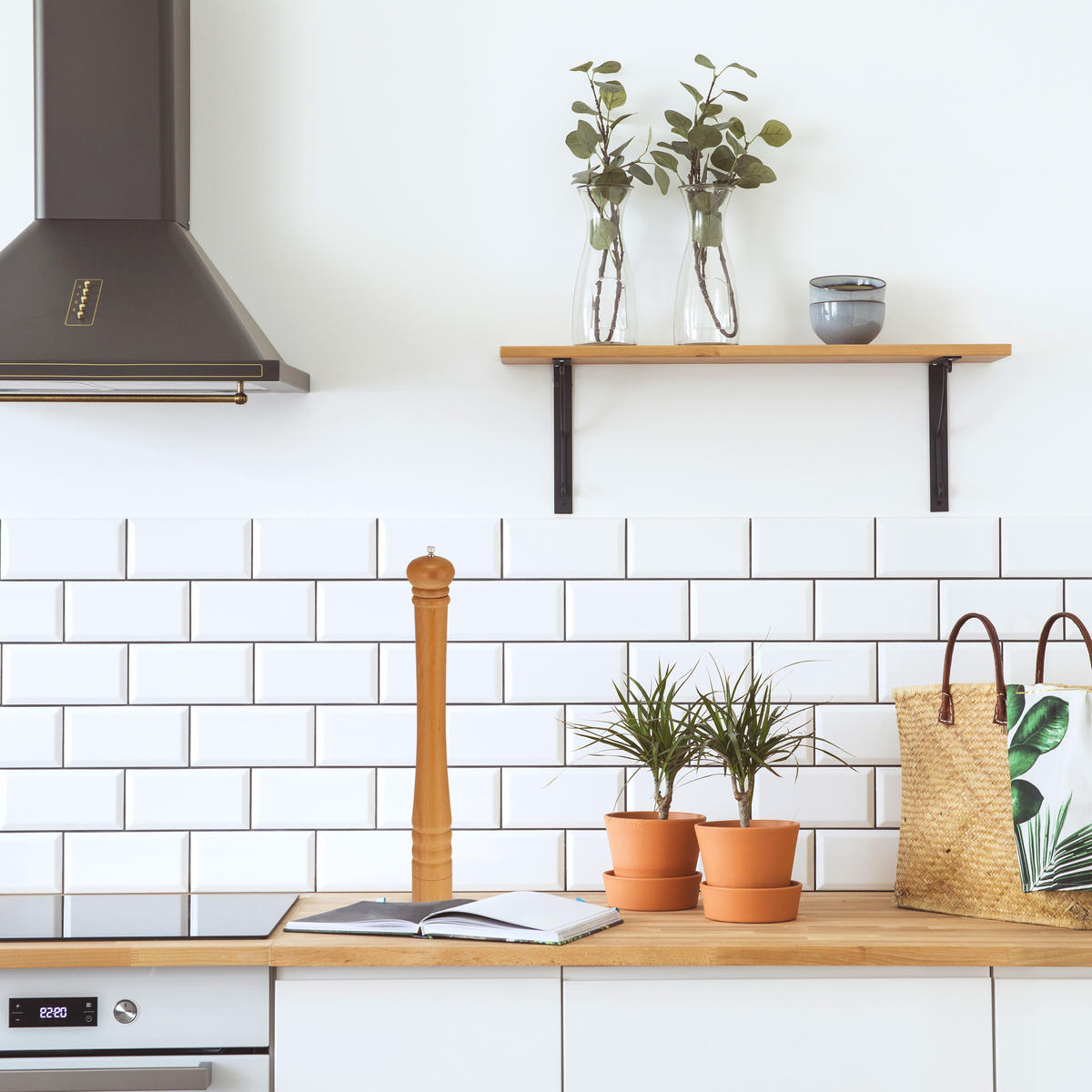 GEWÜRZMÜHLE - Hellbraun, Holz/Keramik (6/51.5/6cm) - Relaxdays