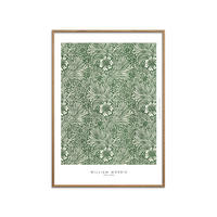 POSTER mit Rahmen William Morris - Greens - Eichefarben/Grün, Holz/Papier (50/70cm) - Poster&Frame