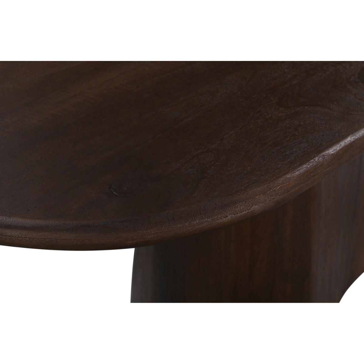 ESSTISCH mit organischer Form 220cm, braun - Dunkelbraun, Holz (220/100/77cm) - Giga Meubel