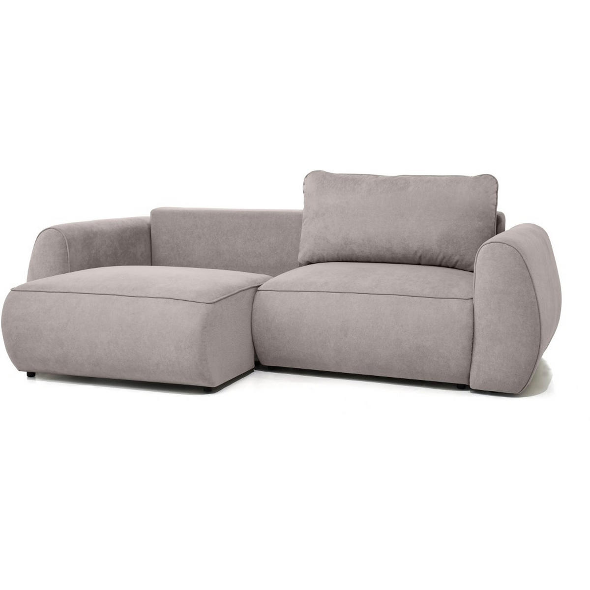 3-SITZER Schlafsofa Bravo mit Eckfunktion, mit zwei Bettkasten, Cappuccino - Schwarz/Cappuccino, Textil (257/96/110cm) - Beautysofa