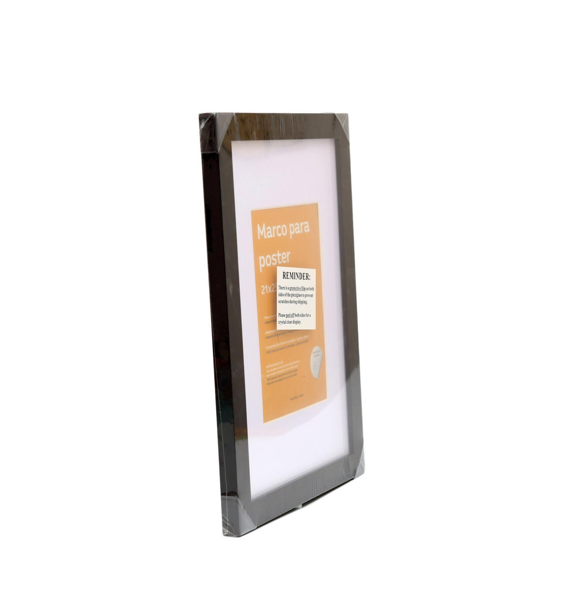 RAHMEN aus MDF und Acrylglas Schutz und Aussteller für Fotografien, Bilder, Poster, Gemälde, Dekoration für Haus Farbe Schwarz A3 - Schwarz, Holz (29.7/3/42cm) - Nacnic