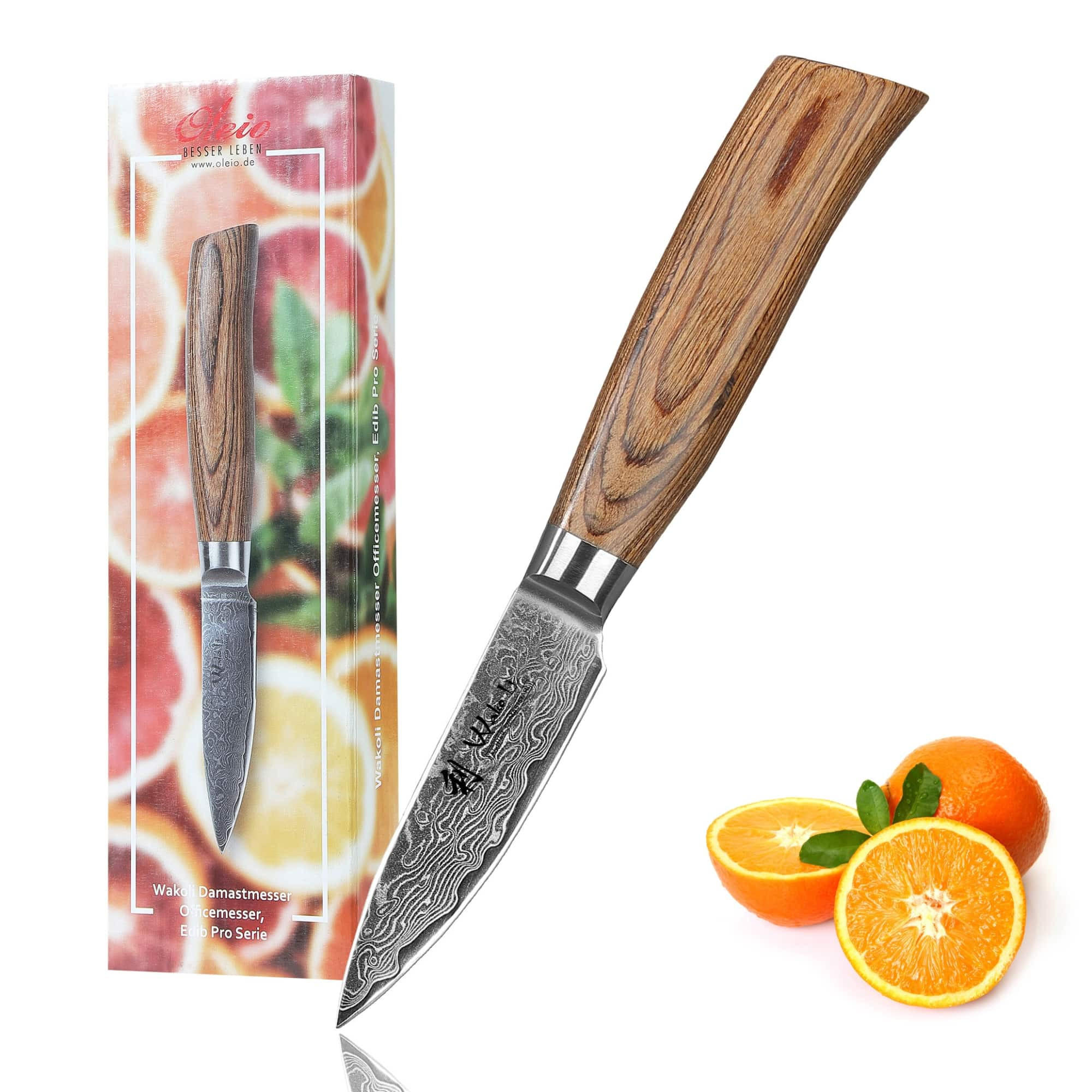 OFFICEMESSER 8 cm - Braun, Holz/Metall (20cm) - Wakoli