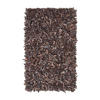 SHAGGY-TEPPICH Dallas 90/150 cm - Dunkelbraun, Leder (90/150cm) - Homescapes