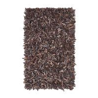 SHAGGY-TEPPICH Dallas 120/180 cm - Dunkelbraun, Leder (120/180cm) - Homescapes