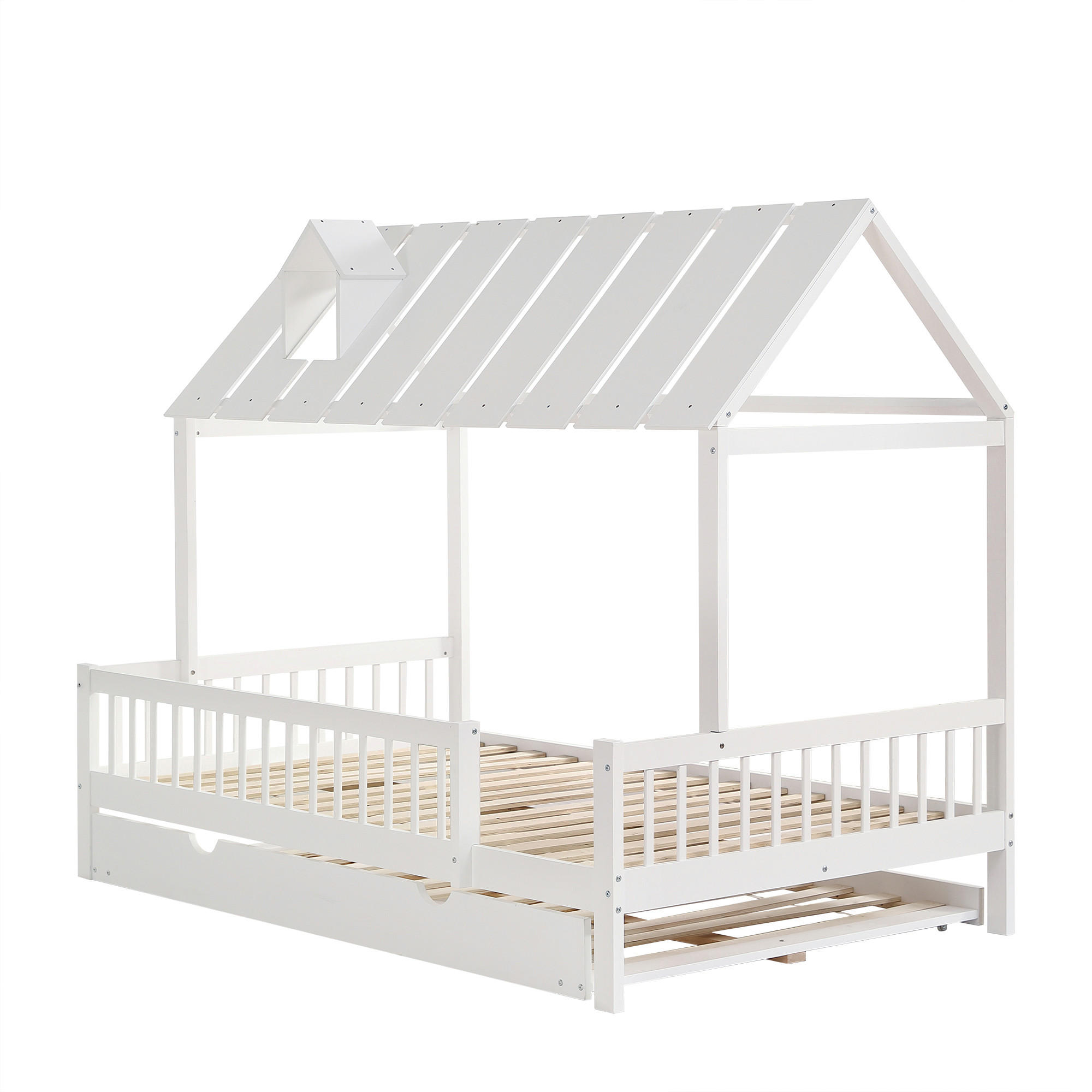 ComfortXL Hausbett Weiß 90x200 cm