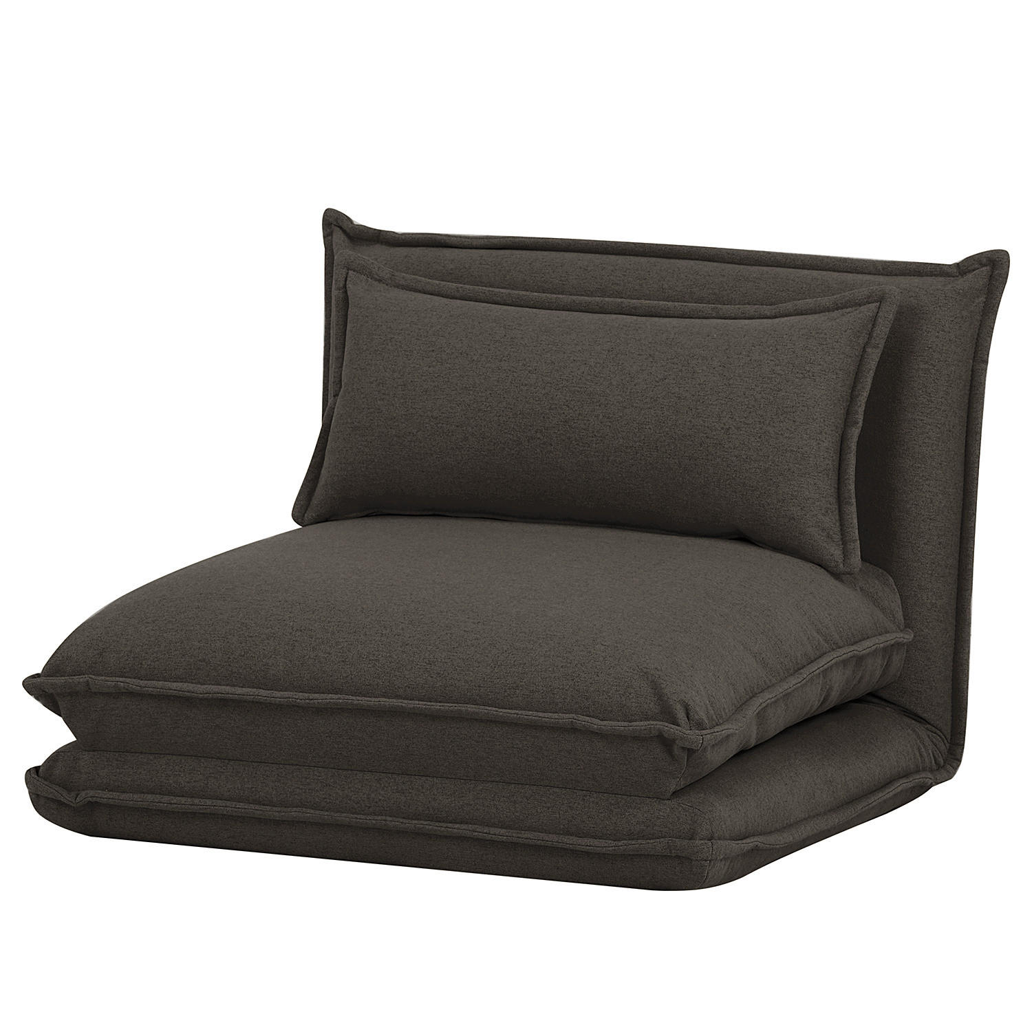 SCHLAFSESSEL - Anthrazit, Textil (78/56/74cm) - home24