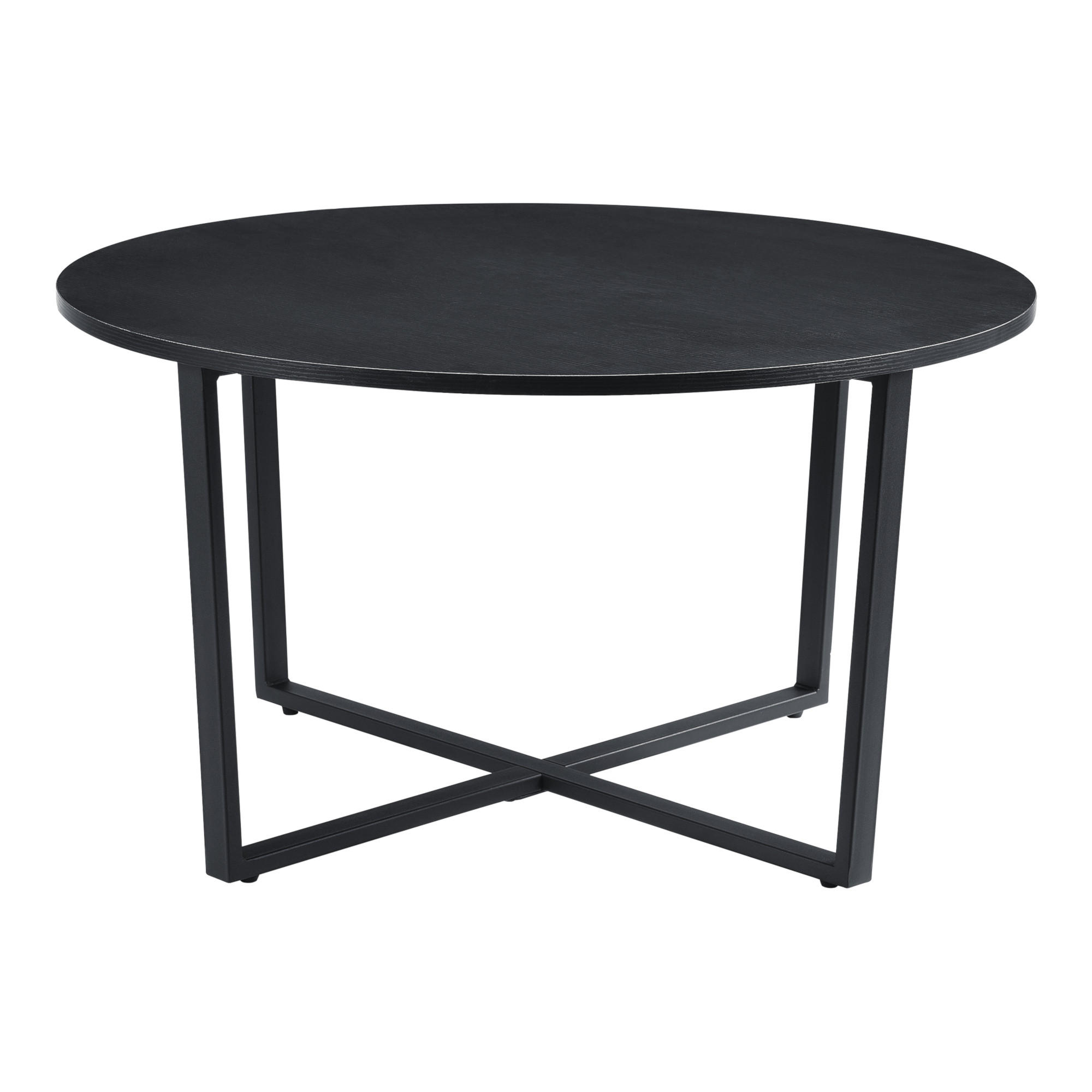 COUCHTISCH Vadstena 80/80/45 - Schwarz, Holzwerkstoff (80/80/45cm) - [en.casa]