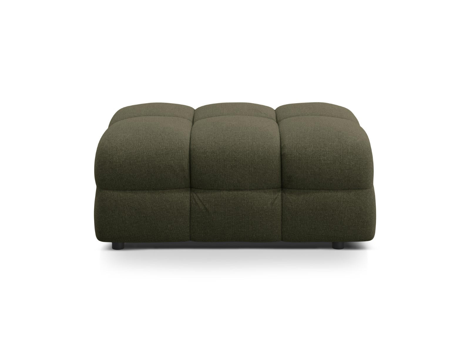 POUF Kendal aus strukturiertem Stoff amazonasgrün - Waldgrün, Textil (72/45/104cm) - Micadoni