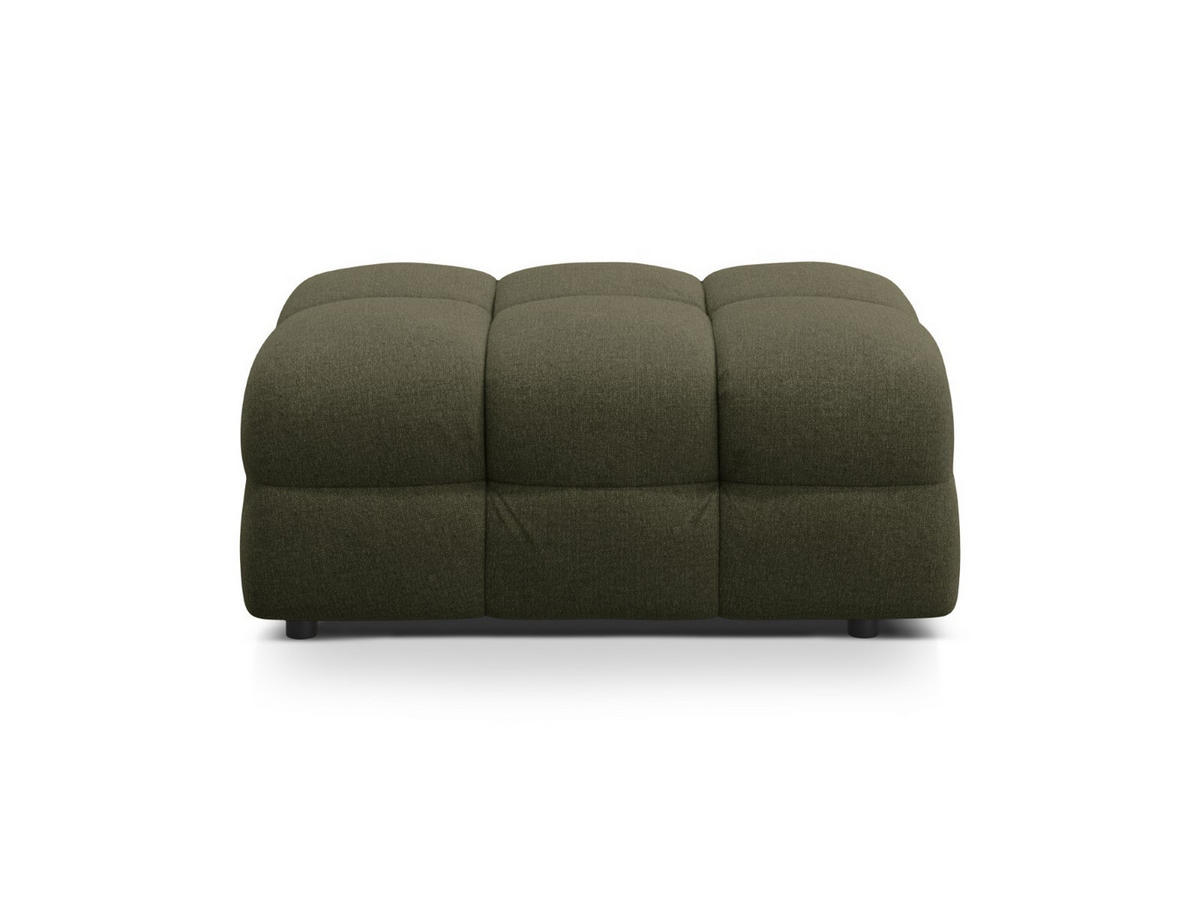 POUF Kendal aus strukturiertem Stoff amazonasgrün - Waldgrün, Textil (72/45/104cm) - Micadoni