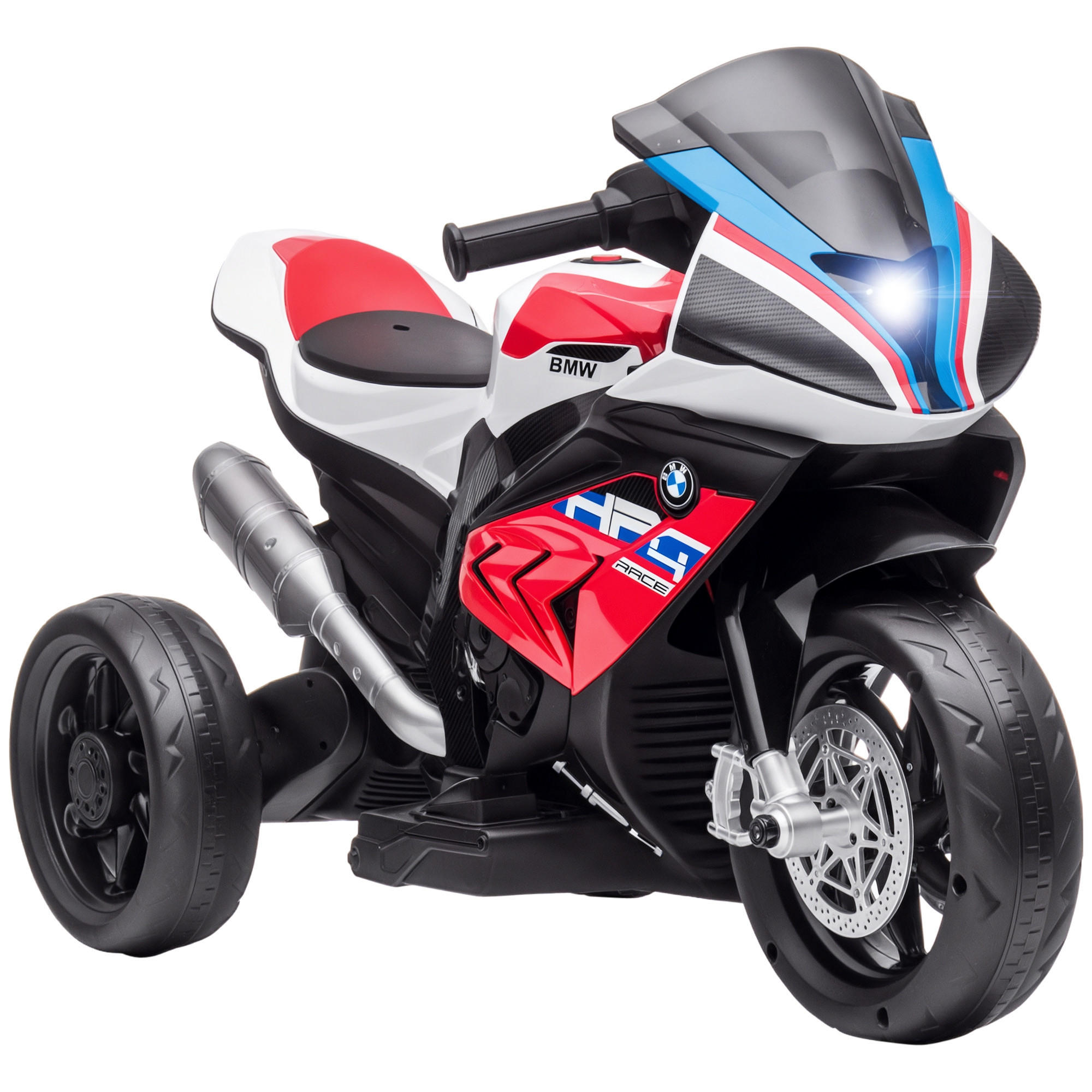 KINDERMOTORRAD DE-06285 mit Scheinwerfer und 3 Musikmodi Rot - Rot, Kunststoff/Metall (82.5/42/54cm) - ComfortXL