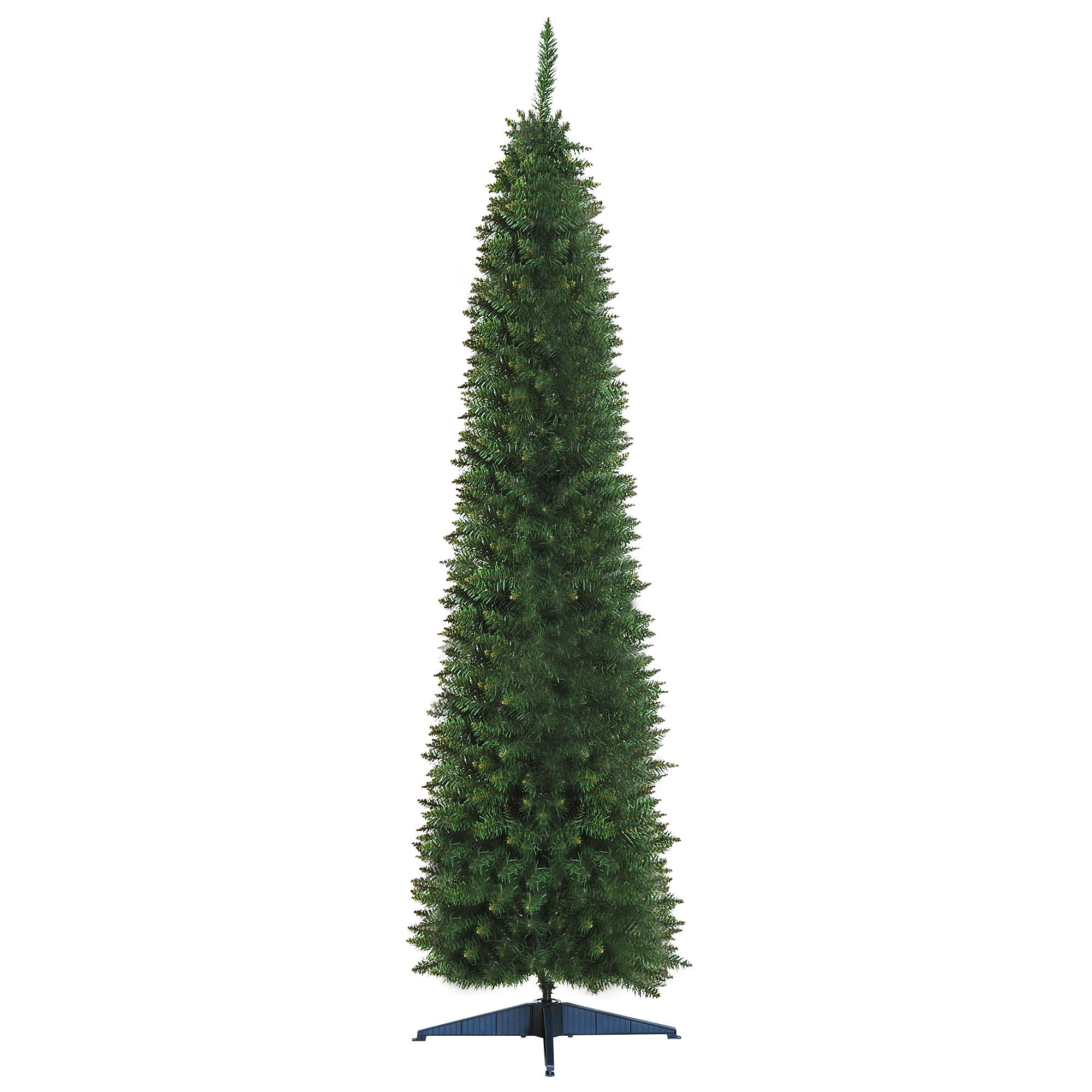 WEIHNACHTSBAUM 499 Spitzen Tannenbaum mit Kunststoffständer PVC Grün - Grün, Kunststoff (210cm) - HOMCOM