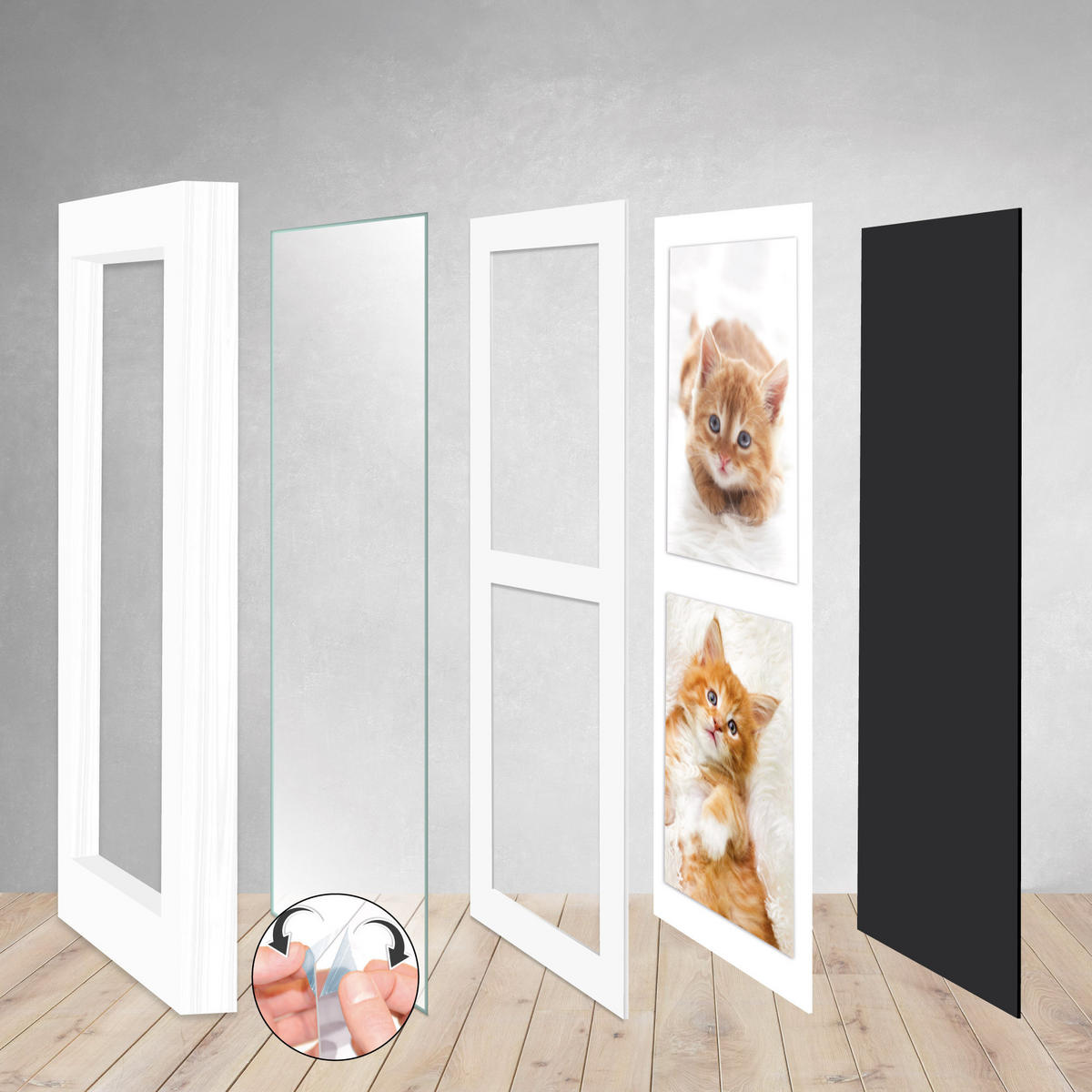 BILDERRAHMEN Galeria 10x15cm Weiß - Weiß, Holzwerkstoff (30/2/37cm) - BoMoe