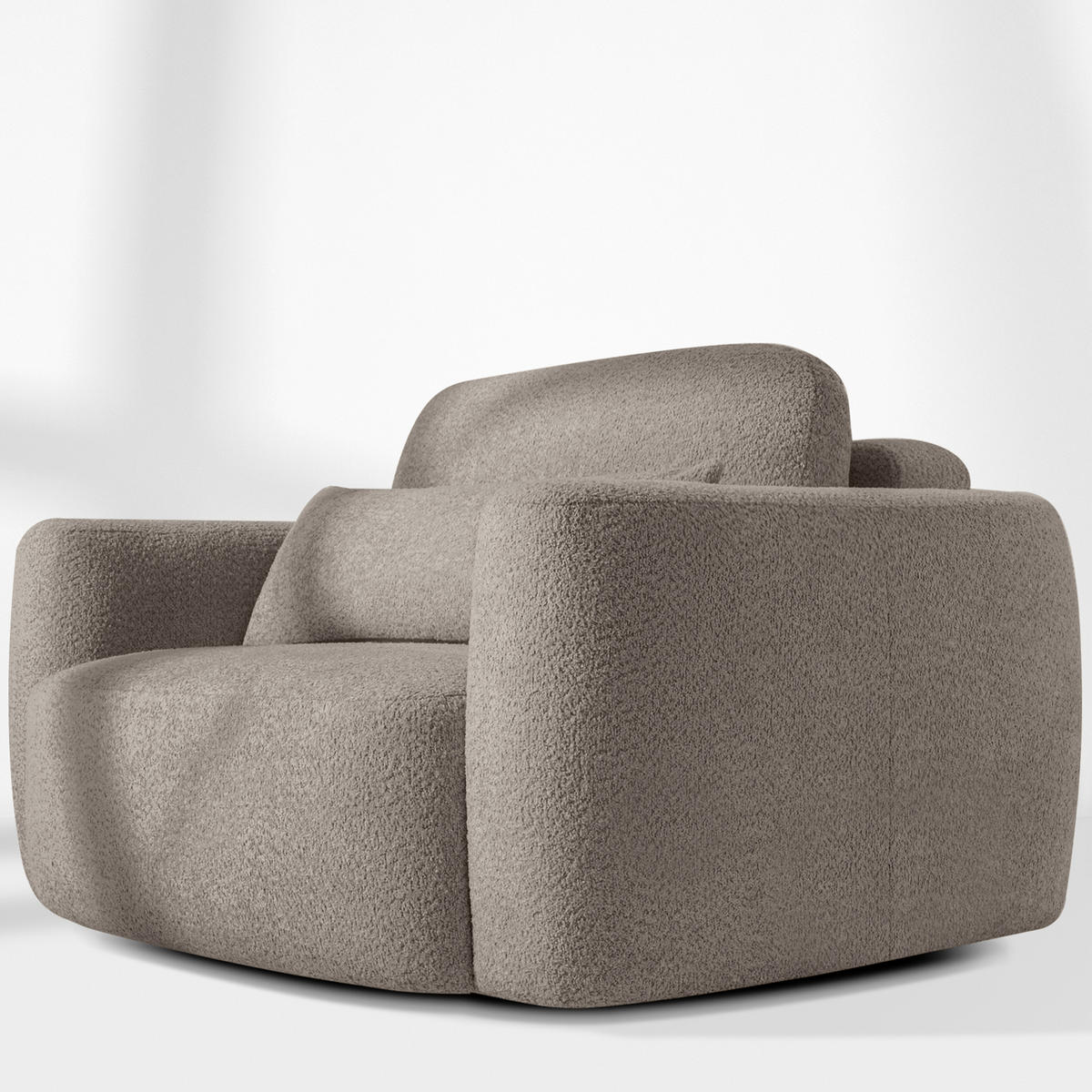 SESSEL ELOSA - Grau, Holz/Textil (145/85/115cm) - KONSIMO®