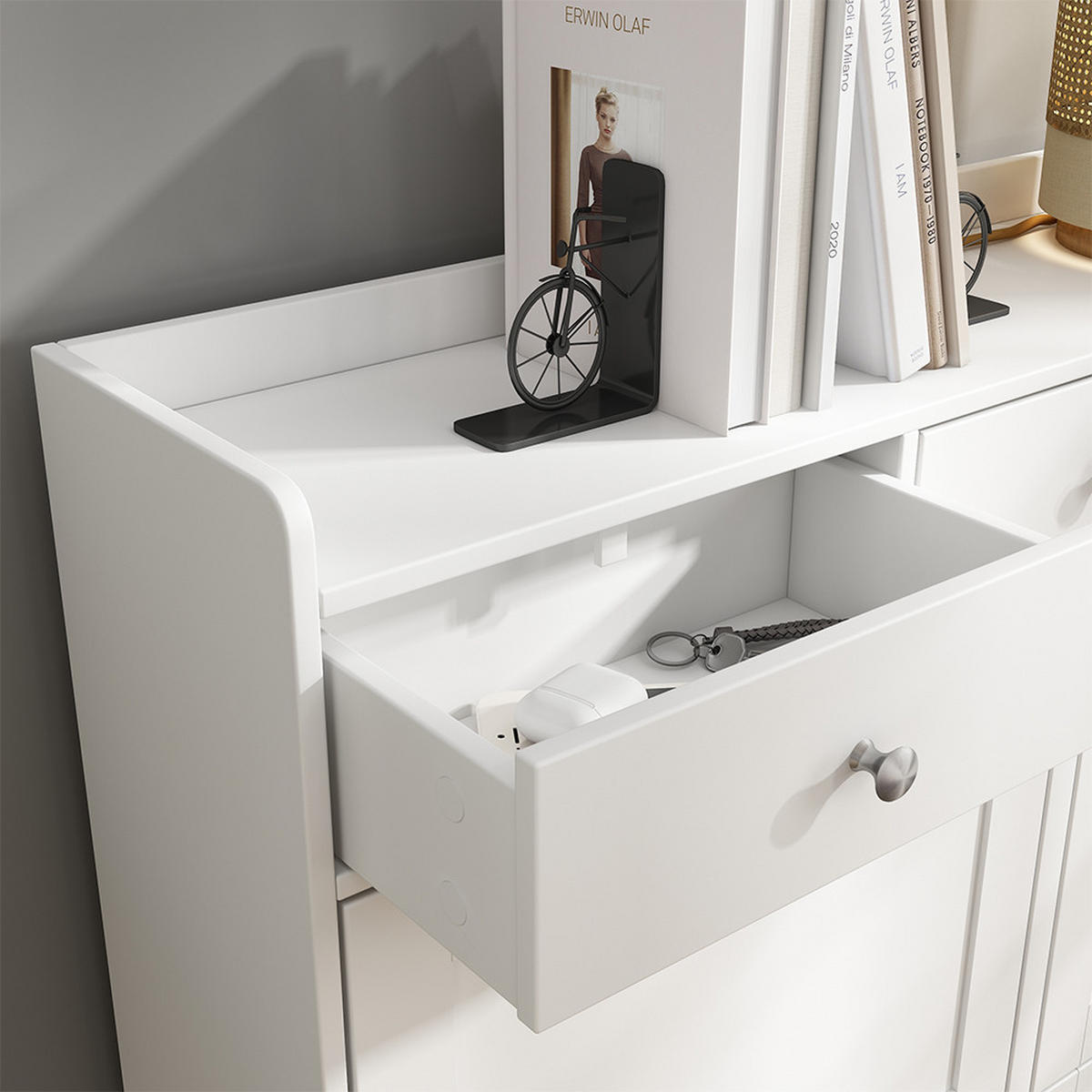 BOTNÍK NA BOTY Vitto Bílá - bílá, kompozitní dřevo (100/99.5/22cm) - Vicco