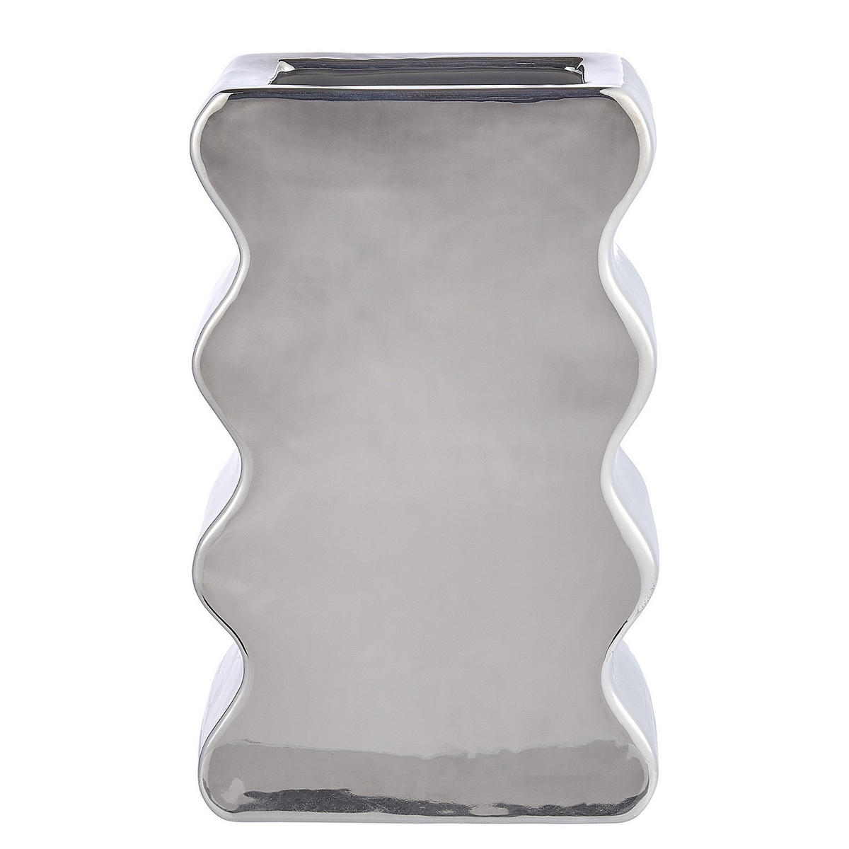 VASE Reflect - Silberfarben, Keramik (30cm) - Butlers