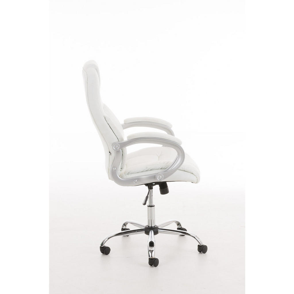 Thumbnail - TPFLiving Bürostuhl, Weiß, Textil, 66x122x70 cm, Arbeitszimmer, Bürostühle, Drehstühle