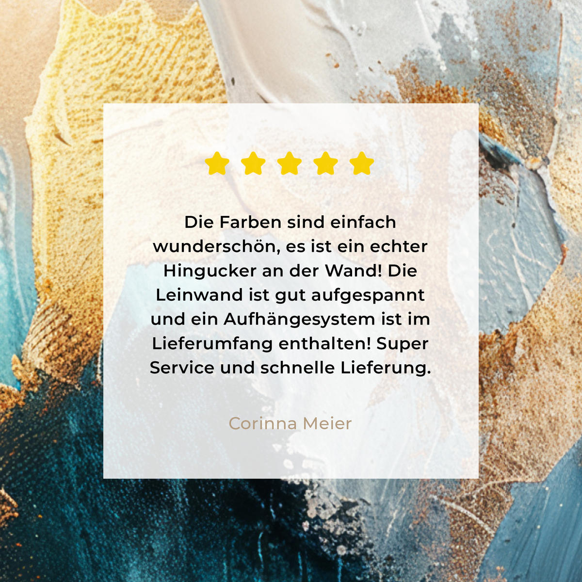 LEINWANDBILD Abstrakt - Kunst - Gold - Blau 30x40 cm - Petrol, Textil (30/40cm) - MuchoWow