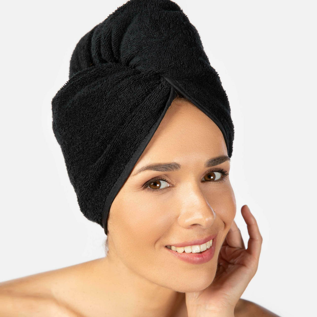 FROTTIERTURBAN BASIC - Schwarz, Textil (27/67cm) - MÖVE