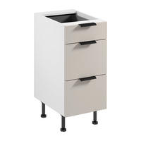 UNTERSCHRANK D40S3 AX – Sorento Weiß Beige – Beige / Weiß - Beige/Weiß, Holzwerkstoff (40/87/52cm) - ROYAL24_MARKT