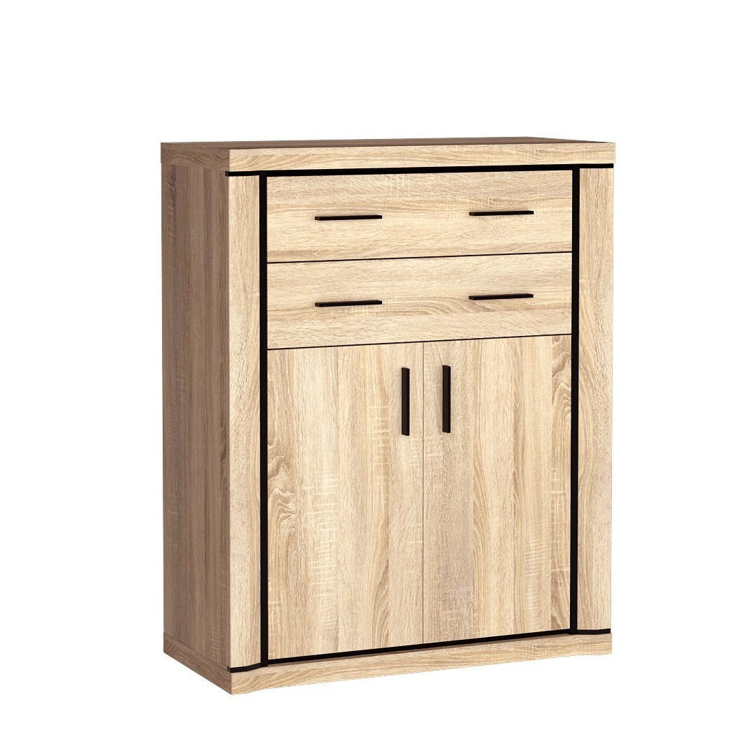 Masseno Kommode Sonoma Eiche 97x123x45 cm