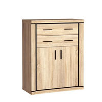 KOMMODE MALAGA 97/123/45cm mit 4 Schubladen 2 Türen Sonoma Eiche - Sonoma Eiche, Holzwerkstoff (97/123/45cm) - MASSENO