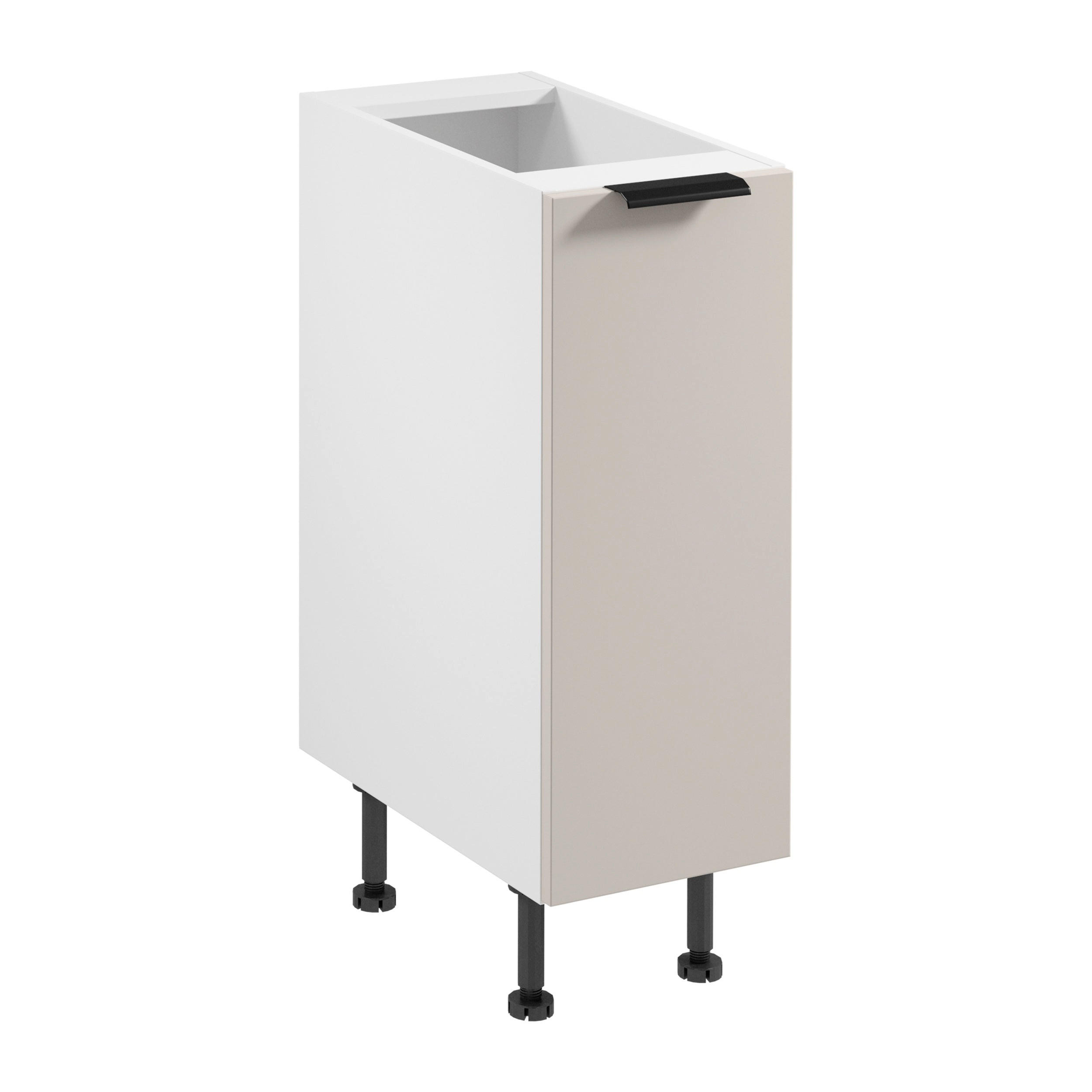 UNTERSCHRANK D30 P/L – Sorento Weiß Beige – Weiß / Beige - Beige/Weiß, Holzwerkstoff (30/87/52cm) - ROYAL24_MARKT