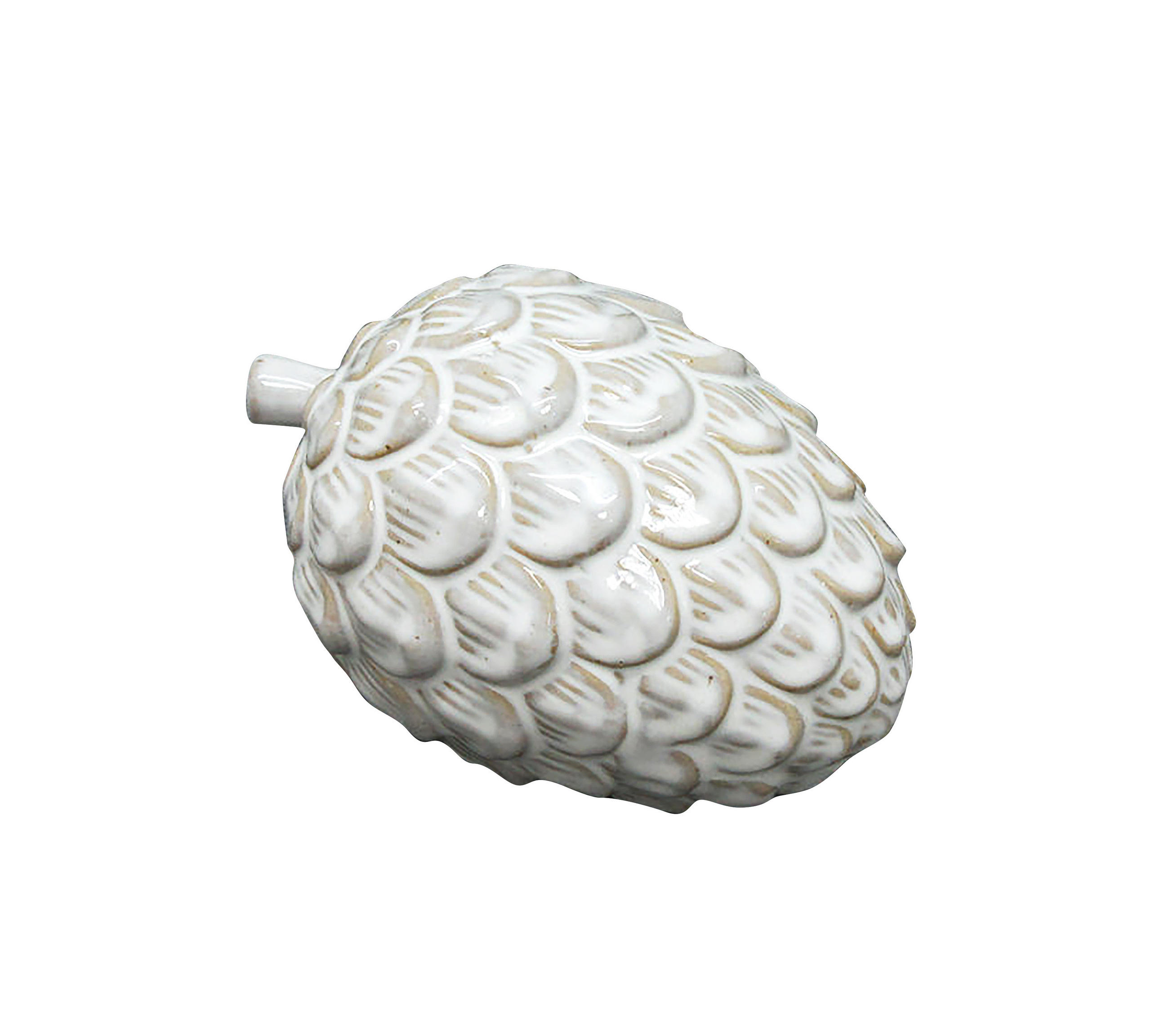 FIGUR Kegel Mave Weiß 13.6/9.2/8.8 cm Keramik - Weiß, Keramik (9.2/8.8/13.6cm) - Mondex