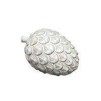FIGUR Kegel Mave Weiß 13.6/9.2/8.8 cm Keramik - Weiß, Keramik (9.2/8.8/13.6cm) - Mondex