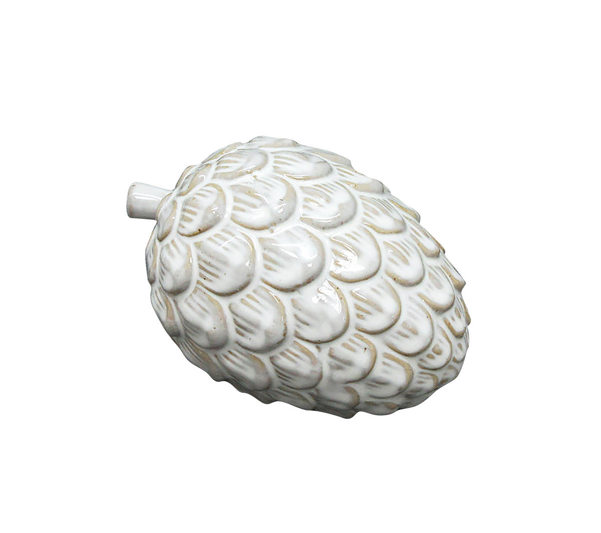 FIGUR Kegel Mave Weiß 13.6/9.2/8.8 cm Keramik - Weiß, Keramik (9.2/8.8/13.6cm) - Mondex