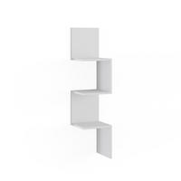 KOTIČNA POLICA Paolo Bela 28 x 116.4 cm - bela, leseni material (28/116.4/28cm) - Vicco