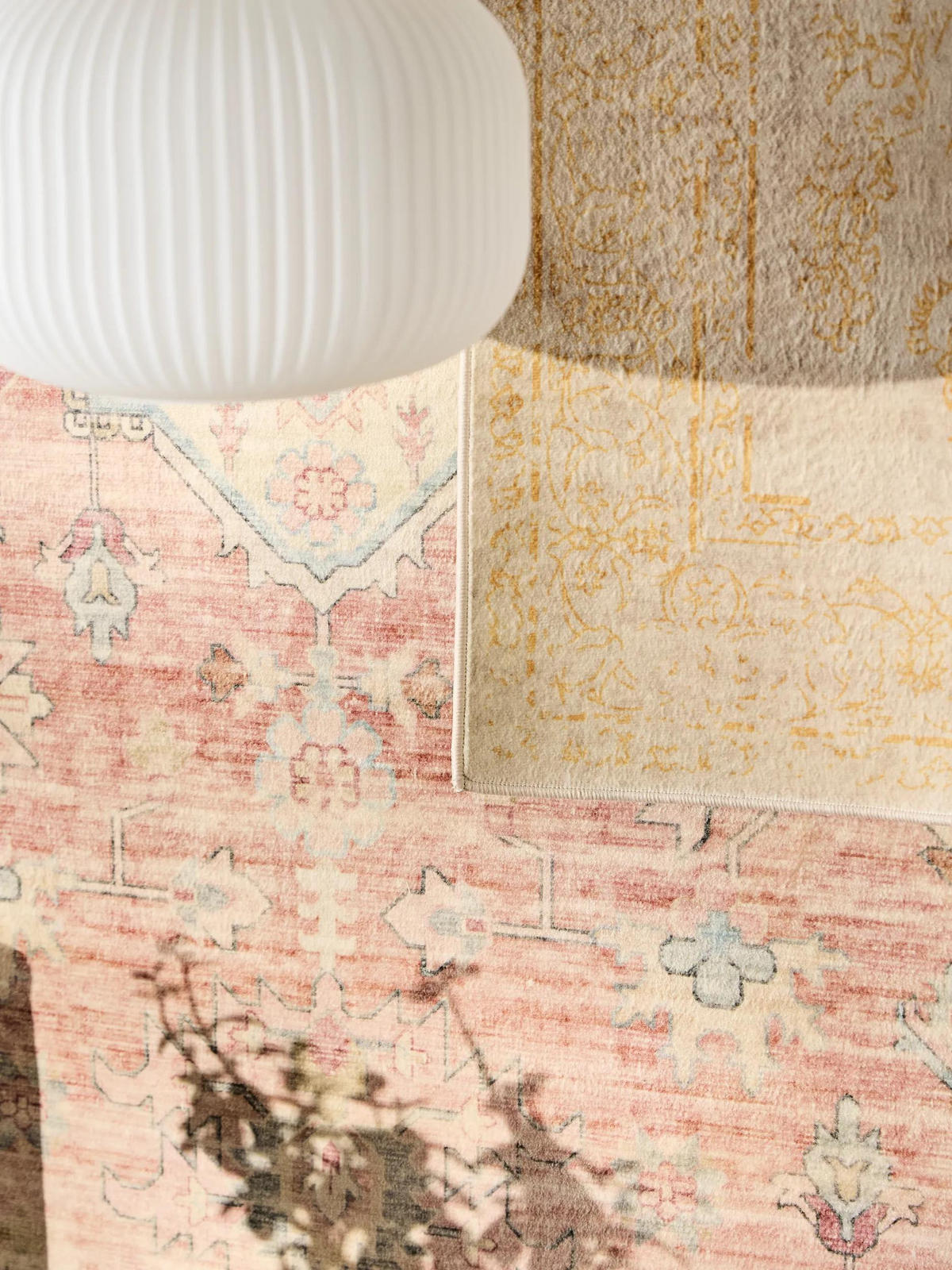 VINTAGE-TEPPICH Miray waschbar 200/300 cm - Beige/Gelb, Kunststoff (200/300cm) - benuta Nest