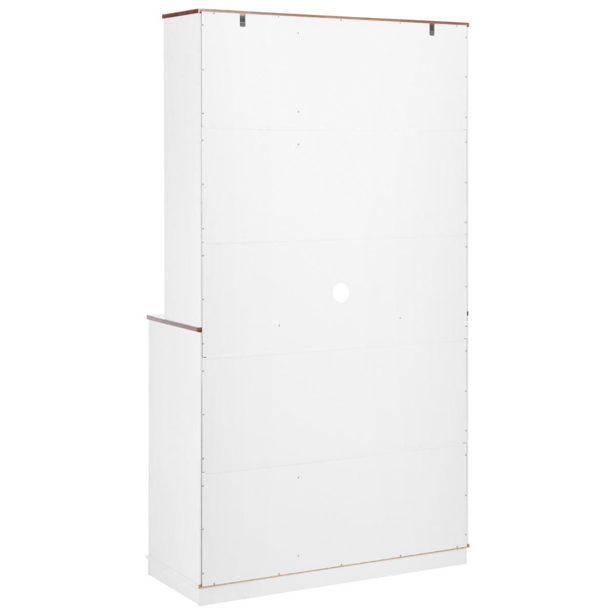 SKŘÍŇKA BUFET 100 cm Bílá Pimba - tmavě hnědá, kompozitní dřevo (100/180/40cm) - Beliani