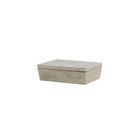 DEKO-DOSE Lina Silber 37/27/11 cm - Silberfarben, Metall (27/11/37cm) - Light & Living