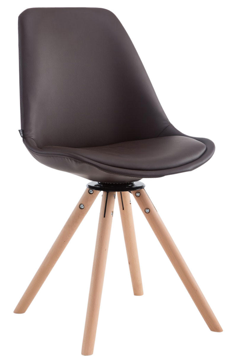 Deluke Besucherstuhl Braun 48x84x56 cm