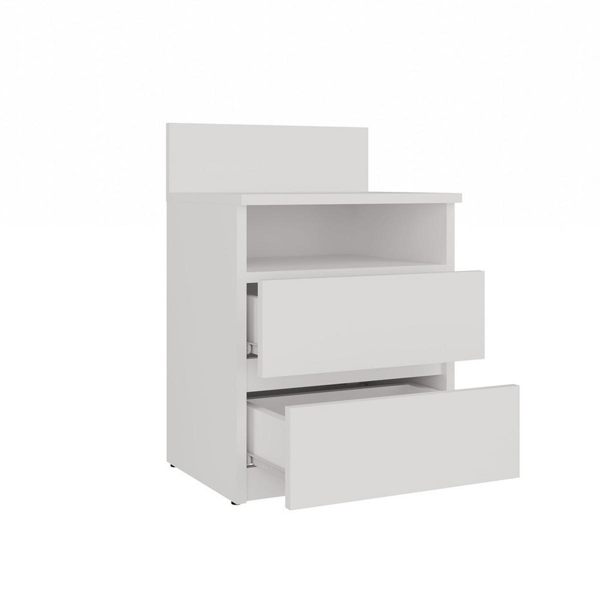 NOČNÍ STOLEK Bílý 40/59/32 - bílá, kompozitní dřevo (40/59/32cm) - RAUMHIRSCH FURNITURE