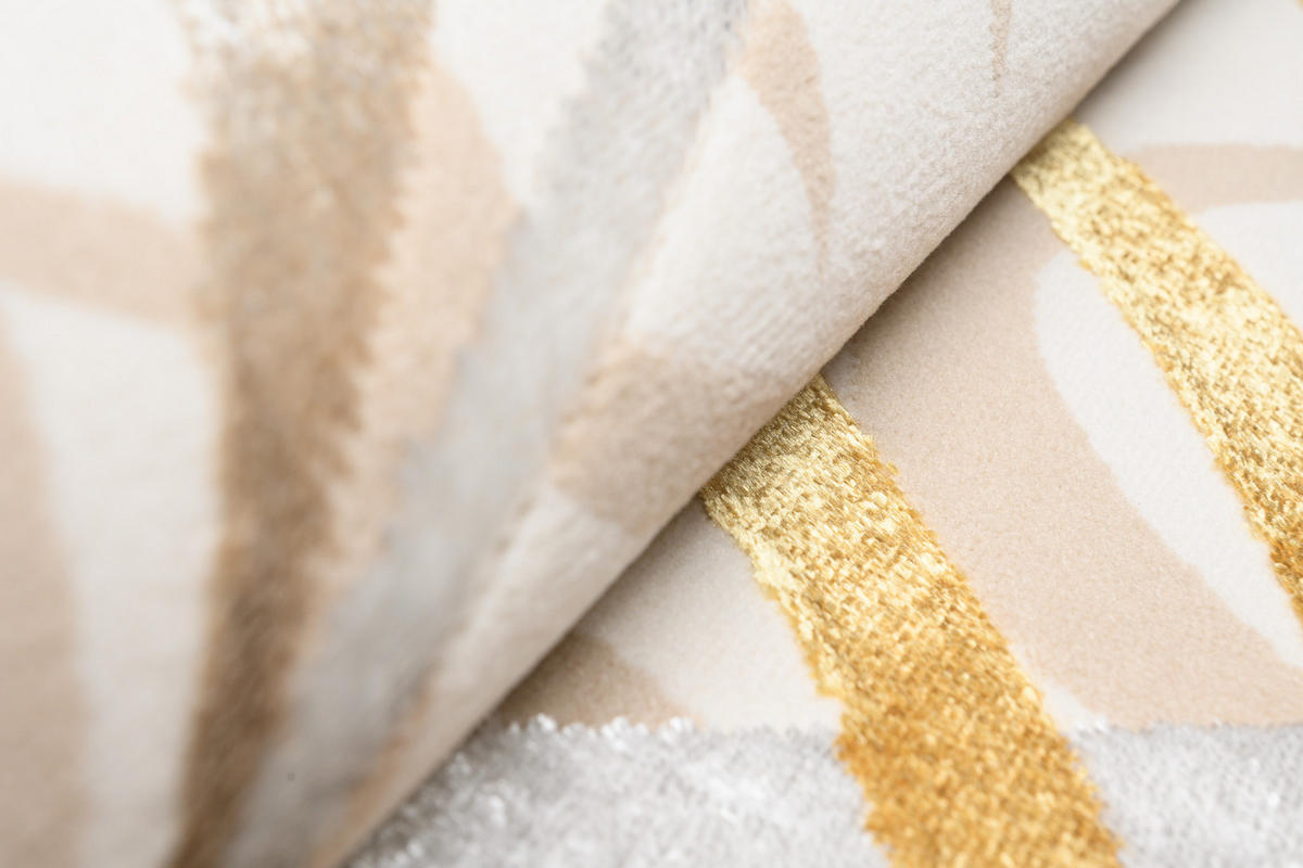 TEPPICH GOLDEN Creme 200/300 cm - Creme, Kunststoff (200/300cm) - Tapiso